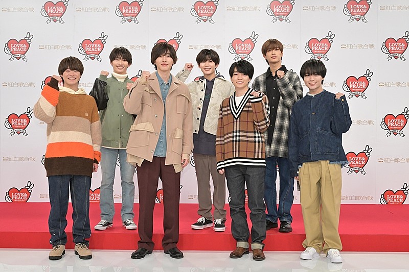 なにわ男子、初紅白は「７人らしく」　道枝駿佑、今年の漢字一文字は「忙」