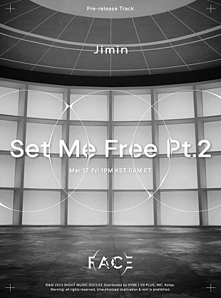 「BTSのJIMIN、ソロALより「Set Me Free Pt.2」トラックポスター＆ティザー映像を公開」