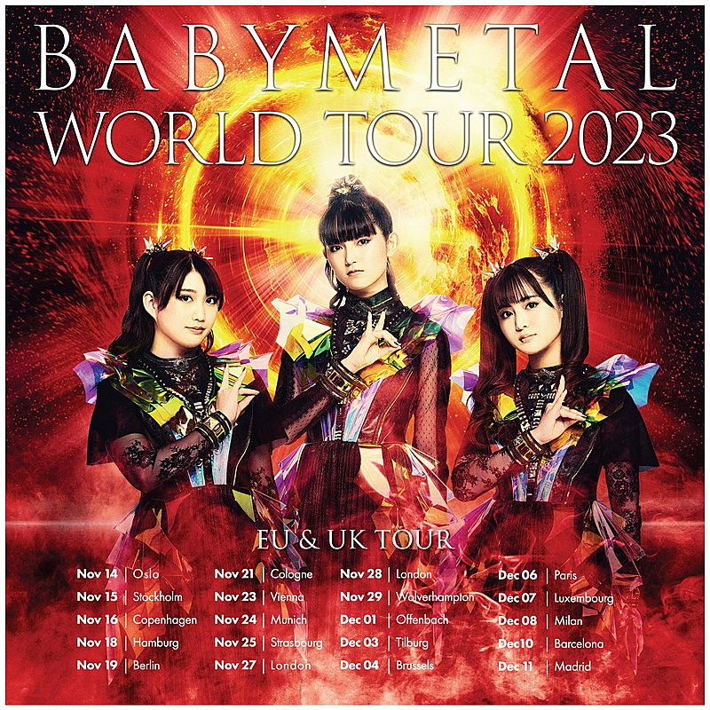 BABYMETAL「【BABYMETAL WORLD TOUR 2023 UK &amp; EU】」2枚目/3