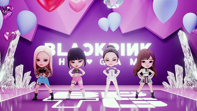 BLACKPINK公式ゲーム内で新曲「THE GIRLS」先行公開、メンバー出演のお祝い動画も解禁 