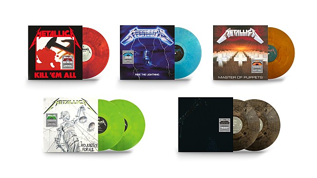「メタリカ、初期5作のスタジオALが限定カスタム・カラー・ヴァイナルで発売」1枚目/1