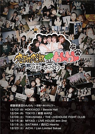 「豆柴の大群、自主制作ツアー【感謝感激豆わんわん～豆粒へありがとう～】開催決定」