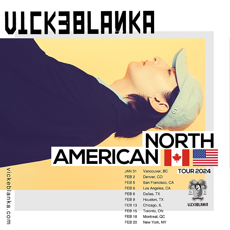 ビッケブランカ、初の北米単独ツアー【Vicke Blanka North American Tour 2024】開催決定