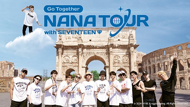 SEVENTEEN「SEVENTEENがイタリア7日間の旅、ナPDとの新番組『NANA TOUR with SEVENTEEN』配信へ」1枚目/1