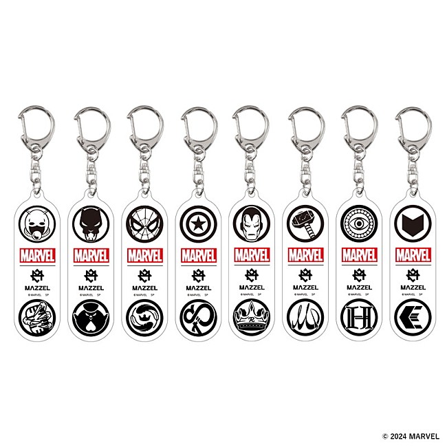 「マーベル｜マーゼル／アイコン／ブラインドアクリルキーホルダー／８種
税込価格：880円
マーベル｜マーゼル／アイコン／ブラインドアクリルキーホルダー／８種セット
税込価格：7040円
サイズ：70×21mm
」4枚目/17