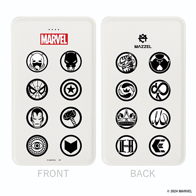 「マーベル｜マーゼル／アイコン／モバイルバッテリー
税込価格：5500円
サイズ：H12cm×W6.8cm×0.9cm
」6枚目/17