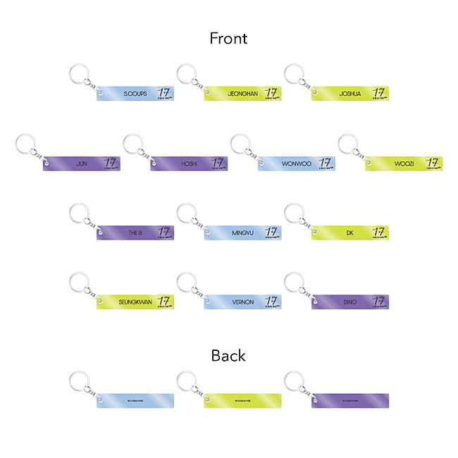 SEVENTEEN「アクリルキーホルダー（ランダム13種）」16枚目/19