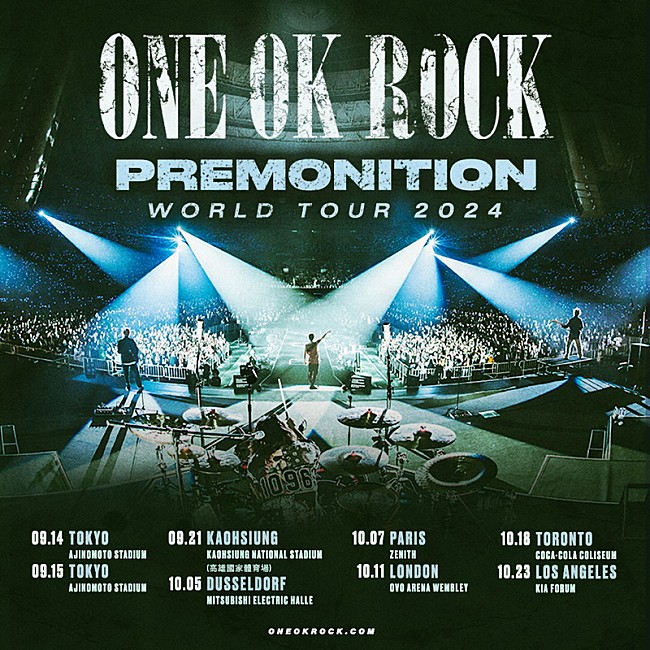 ONE OK ROCK「【ONE OK ROCK 2024 PREMONITION WORLD TOUR】」2枚目/2