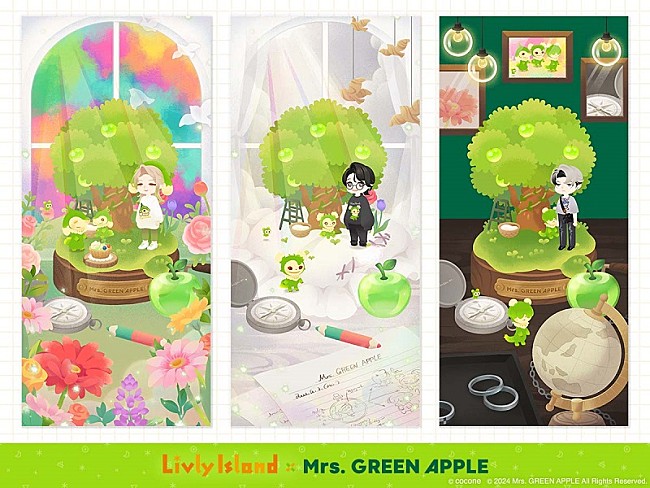 Mrs. GREEN APPLE「(C)cocone (C) 2024 Mrs. GREEN APPLE All Rights Reserved.」6枚目/10