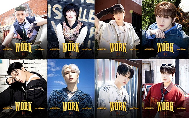 ATEEZ「ATEEZ「WORK」MVティザー第2弾＆魅惑的な眼差しのポスター公開」1枚目/2