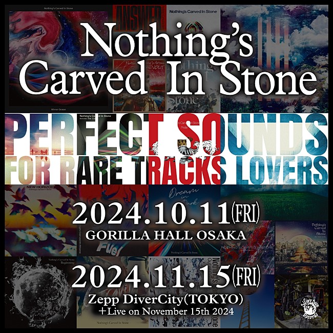 Nothing`s Carved In Stone「Nothing&#039;s Carved In Stone、東阪にてレア曲ワンマンライブ開催決定」1枚目/2