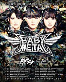 BABYMETAL「BABYMETAL、2025年5月にUK&amp;amp;EUで自身初となるアリーナツアー開催決定」1枚目/1