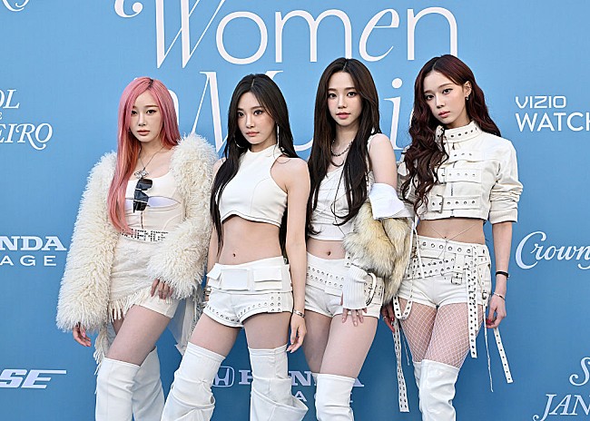 「【2025ビルボード・WIMアワード】aespa、＜グループ・オブ・ザ・イヤー＞に輝く「夢を追いかけるすべての女性を応援したい」」1枚目/1