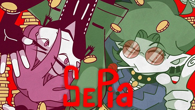 「Mori Calliope×TOOBOE、コラボ曲「Sepia」MVを合作」1枚目/3