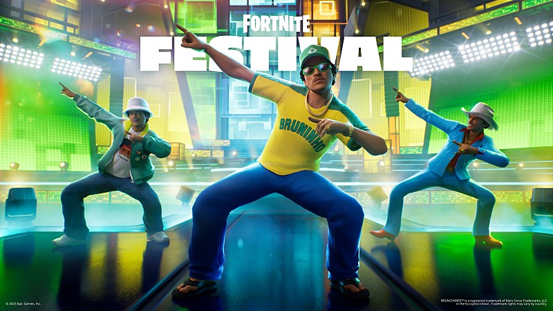 ブルーノ・マーズ、『Fortnite Festival』シーズン9のアイコンとして登場
