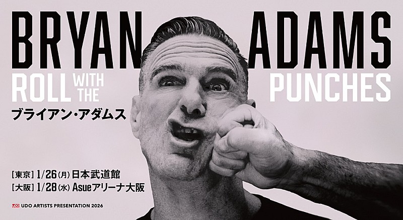 ブライアン・アダムス、3年ぶりの来日ツアー開催決定