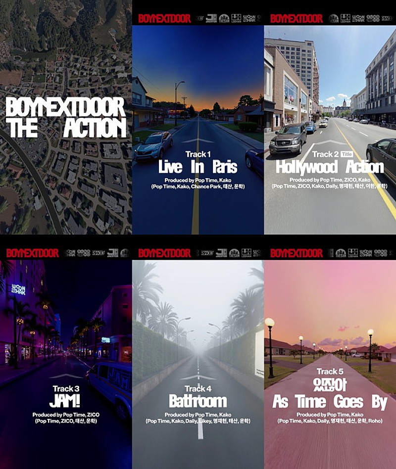 BOYNEXTDOOR、EP『The Action』トラックリストムービーを公開 