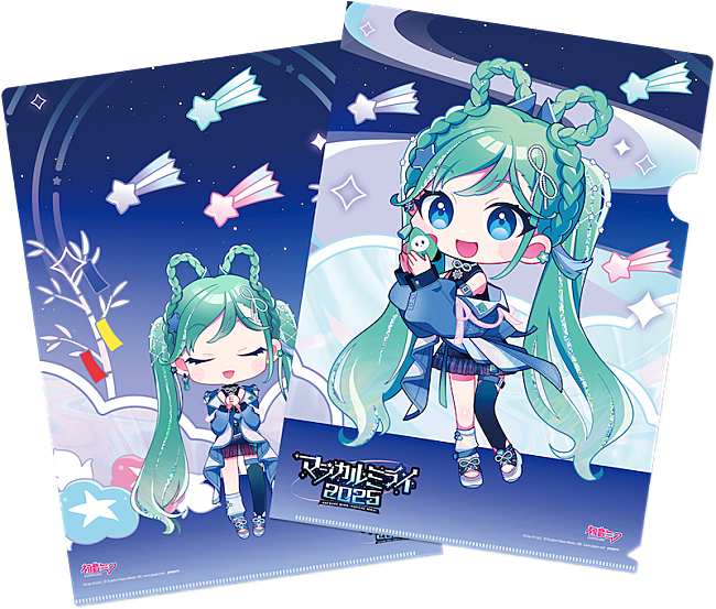 「入場者プレゼント：のくはし描き下ろし『マジカルミライ 2025』オリジナルクリアファイル」3枚目/3