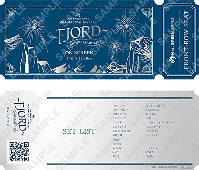 「映画『MGA MAGICAL 10 YEARS ANNIVERSARY LIVE ～FJORD～ ON SCREEN』
入場者プレゼント「FRONT-ROW SEAT」
（C）2025 UNIVERSAL MUSIC LLC」2枚目/3