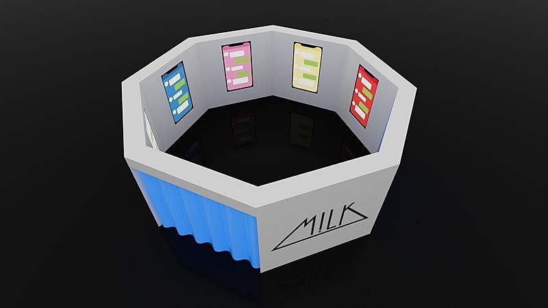 「M!LK【のぞいてみるく？展】チャットルーム」2枚目/2