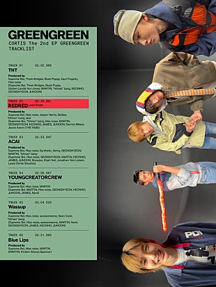 「CORTIS、メンバー全員がクレジットに名を連ねるEP『GREENGREEN』トラックリスト公開」