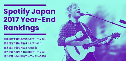 Spotify　2017年間ランキングを分析