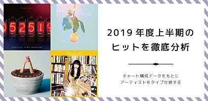 『2019年度上半期のヒットを徹底分析』～アーティストをタイプ別に分類する