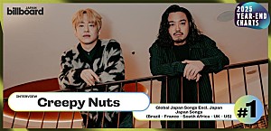 <年間チャート首位記念インタビュー>Creepy Nuts、史上初のグローバル年間2連覇&トップ2独占――“自分たちの言葉”で、世界ともっと繋がった一年