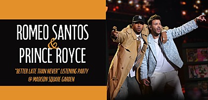 ＜レポート＞ロメオ・サントス×プリンス・ロイス、米NYの2万人規模アリーナ・リスニング・パーティで描いた“バチャータ新章”